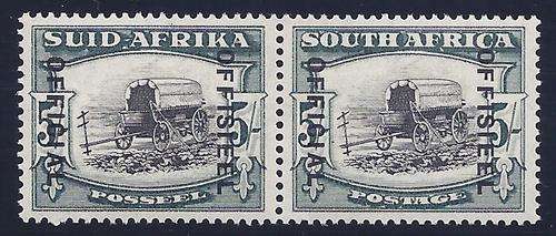 Union Official 1935/51 issue: The scarce SG O28 (SACC 35) Very Fine Mint. See below.