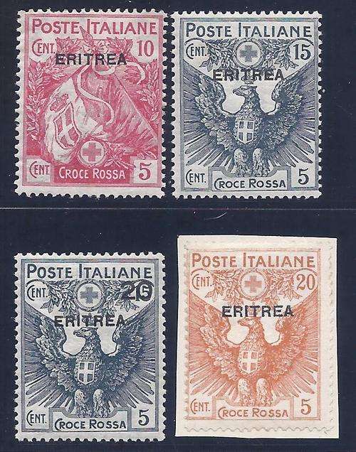 Eritrea 1916 set of 4 mint..SG 47/50  CV R 975. See below..