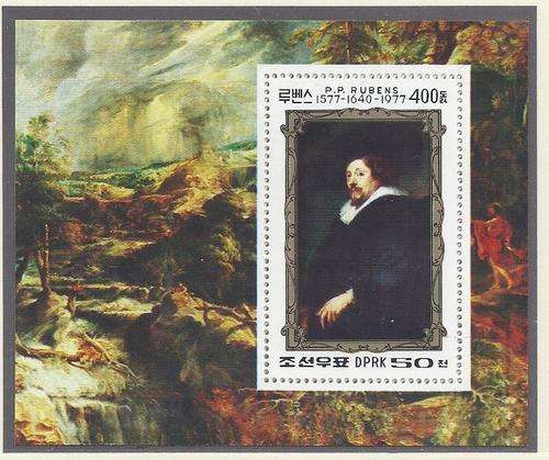 Rubens 400 years series m/sheet superb MNH. North Korea. See below.