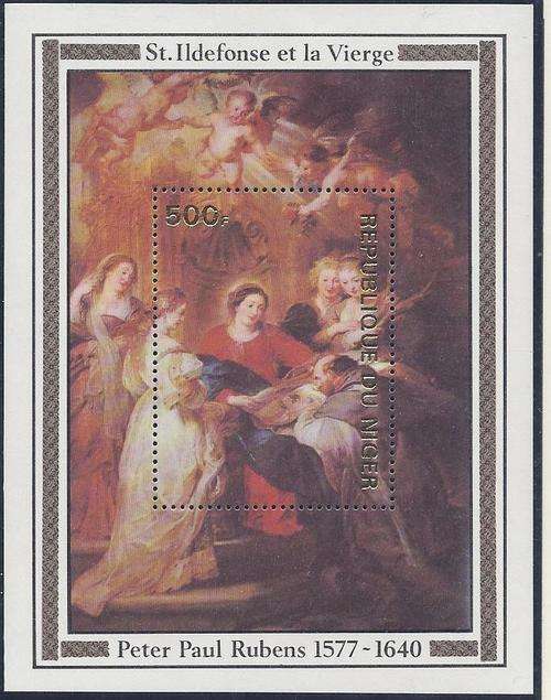 Rubens 400 years series m/sheet superb MNH. Niger. Scarce. See below.