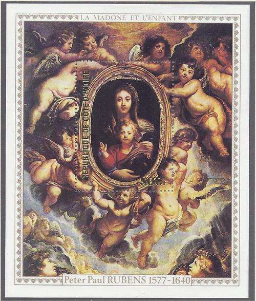 Rubens 400 years series m/sheet superb MNH. Ivory Coast. Scarce. See below.