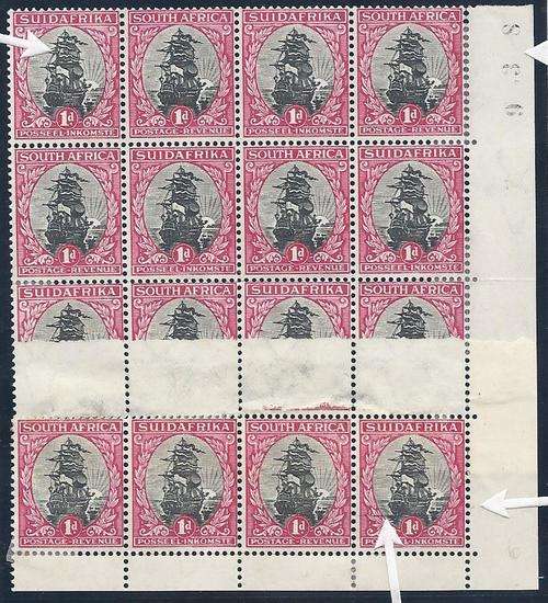 FOR STAMPSCOZA ONLY Union Rarity: Missing Printing/Buckle Flaw/Paper Join/Red/Black lines