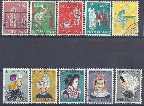 Netherlands 1959 & 1960 sets of 5 fine used. SG 886/90, 902/6. CV R 520. See below.