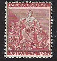 Cape Rectangular: 1884 SACC 44 (SG 49) Superb MNH. CV R 360. See below.