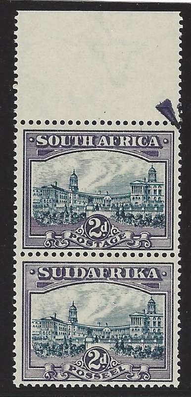 Union: Rare 1938 Roto 2d Blue and Violet Part Arrow block MNH. UHB 38A Cg.  See below.