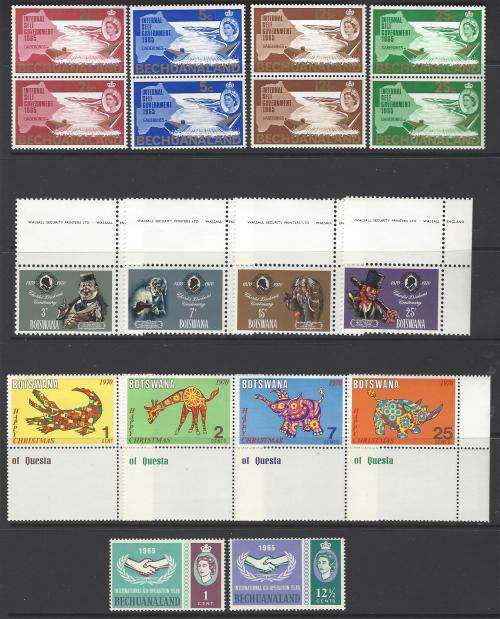 Botswana: Four pages of sets/issues superb MNH. Good value. See below.