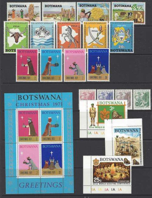 Botswana: Four pages of sets/issues superb MNH. Good value. See below.