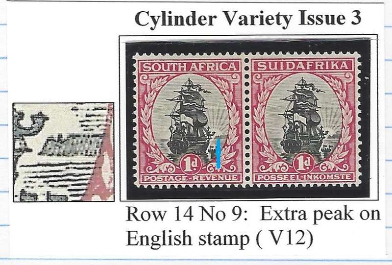 Union: June 1930 Roto 1d Issue 3 variety fine mint. See below.