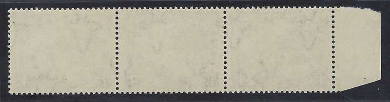 Union: 1932 Roto 4d `Spear Flaw` strip Superb MNH. See below.