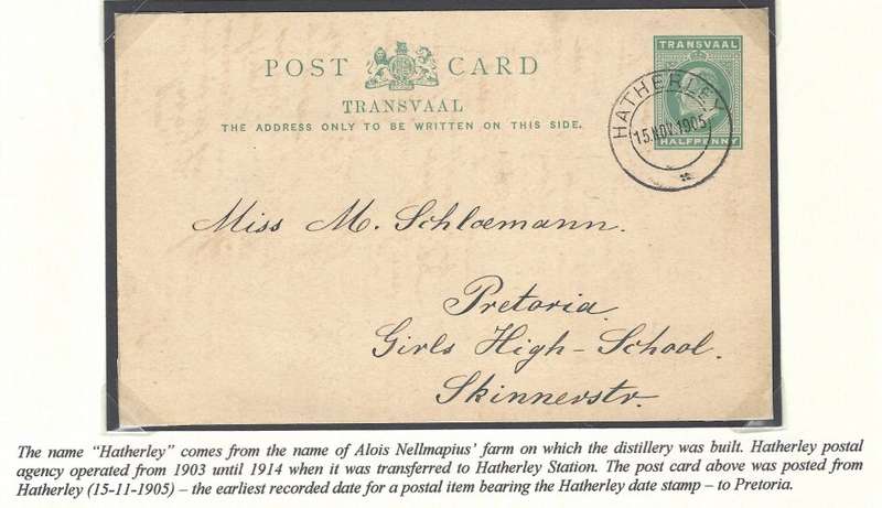 Transvaal Postal Agencies/Post Offices: Earliest known HATHERLEY cds. See below.
