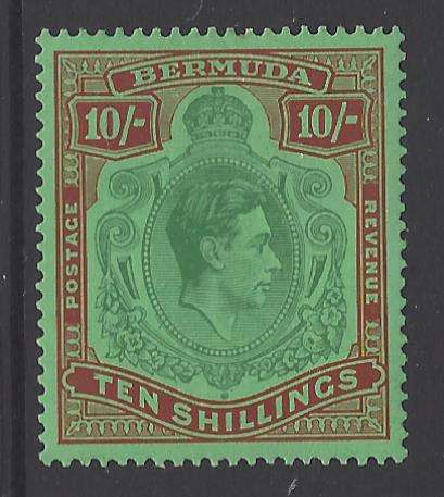 Bermuda 1938 The Scarce SG 119 fine mint with certificate. See below.