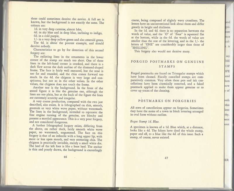 Scarce "Cape Triangular Stamp" with plate proof facsimiles by Eric Rosenthal. Outstanding. See below