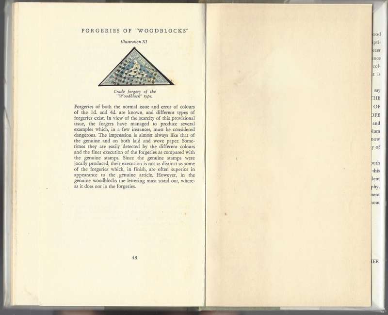 Scarce "Cape Triangular Stamp" with plate proof facsimiles by Eric Rosenthal. Outstanding. See below