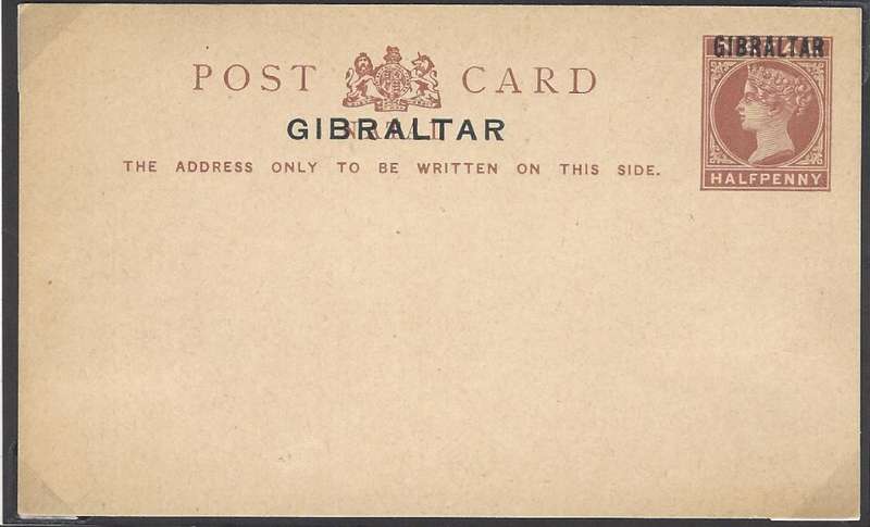 Gibraltar: Scarce Queen Victoria postal stationery collection. Unused/used/Specimens. See below.