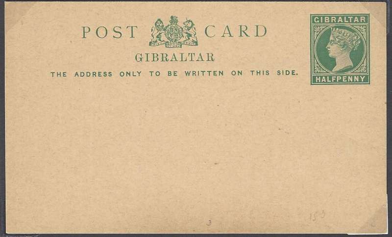 Gibraltar: Scarce Queen Victoria postal stationery collection. Unused/used/Specimens. See below.