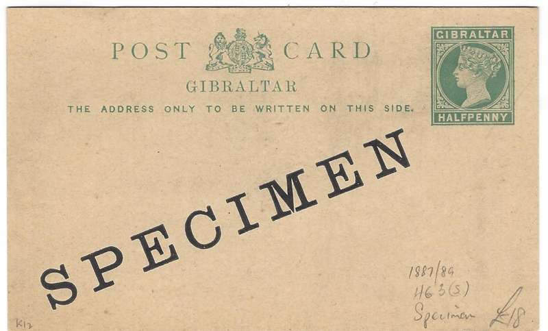 Gibraltar: Scarce Queen Victoria postal stationery collection. Unused/used/Specimens. See below.