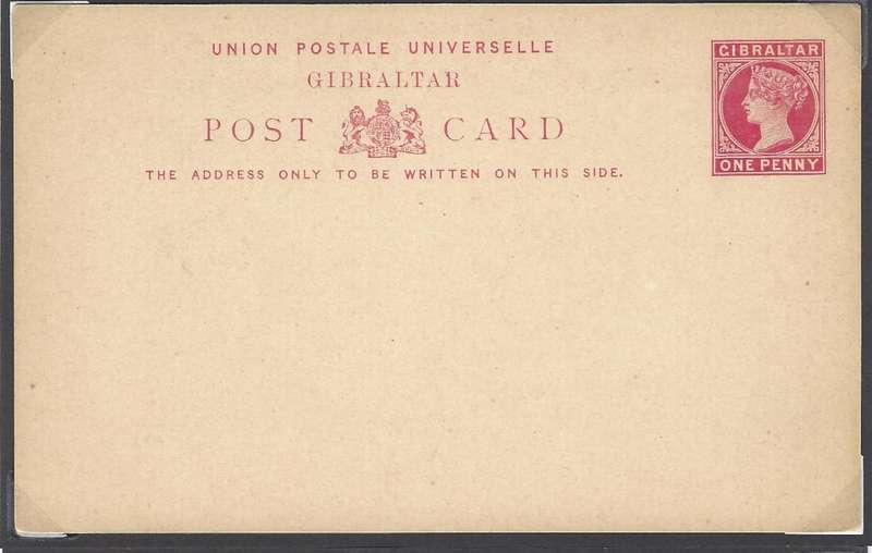 Gibraltar: Scarce Queen Victoria postal stationery collection. Unused/used/Specimens. See below.