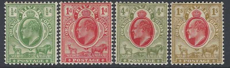 OFS/RC: 1905/9 set of 4 mint. SACC 93/6. CV R 2,670. See below.