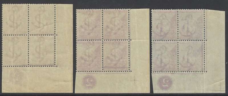 Cape 1884/90 All three 6d shades Plate `2` blocks superb MNH/VFM. SACC 47, a, b. See below.