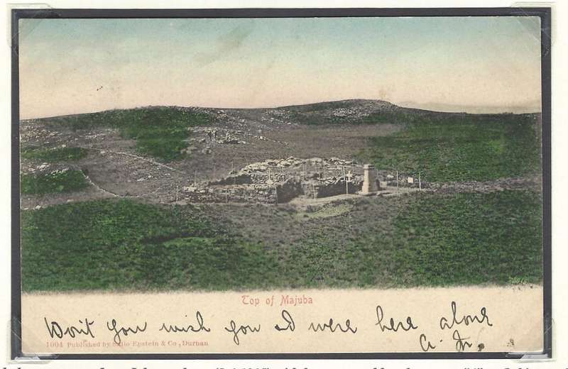 Transvaal: Johannesburg sub-offices: OPHIRTON B. O. on historic MAJUBA memorial card. See below.