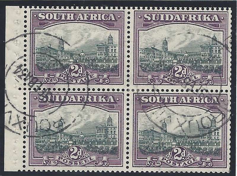 Union 1931 Roto 2d B9 Booklet Pane inv. wmk. fine used. UHB B9 P1. See below.
