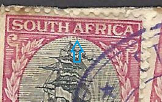 Union 1933 Rare Roto Issue 8 Train Letter Devon Station/Boshof with cylinder variety. See below...
