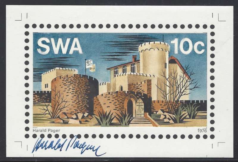 SWA 1976 Rare set of Artist's Essays in original design signed by Harald Pager. See below.