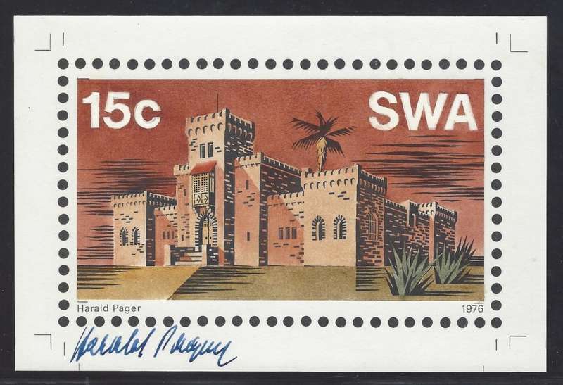 SWA 1976 Rare set of Artist's Essays in original design signed by Harald Pager. See below.
