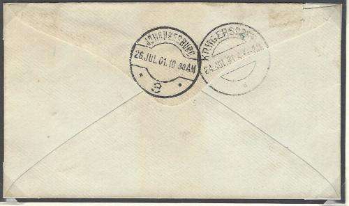 Boer War Rare censored `P.O.BANK/KRUGERSDORP/JOHANNESBURG` cover. See below.