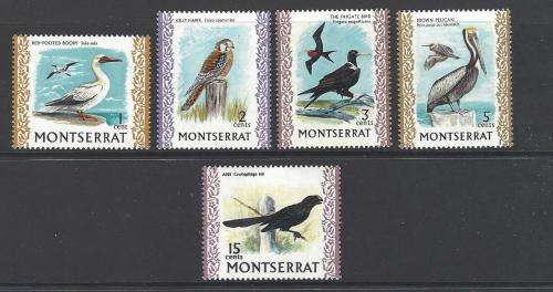 Montserrat 1972/4 QE II Birds: Glazed & Chalky papers, INVERTED WATERMARKS. Superb MNH. See below.