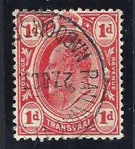 Transvaal Postal History: Rare "NABOOMSPRUIT RAILWAY" postmark. See below.