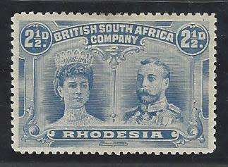 Rhodesia (BSAC) 1910/13 Double Head. SG 133 fine mint. See below.