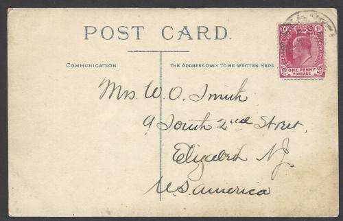 Cape: 1908 Historic postcard from UMTATA to the USA. See below.