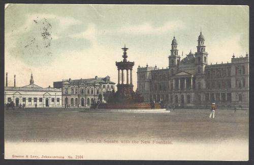 Transvaal 1907 Historic postcard from PRETORIA to the USA. See below.