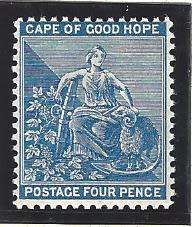 Cape 1890 4d blue superb VFM. SACC 46/SG 51. See below.