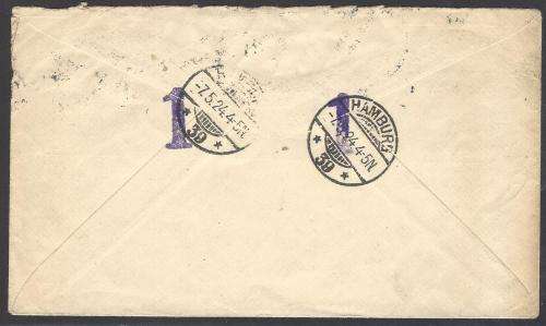 Union postal history 1924 cover PRETORIA to HAMBURG, GERMANY. See below.