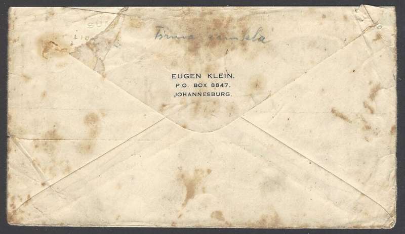 Union postal history: Scarce 1946 redirected cover JOHANNESBURG to CZECHOSLOVAKIA. See below.
