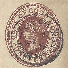 Cape Ocean PO: Rare 1895 "R.M.S. Scot" card with one of EARLIEST cds to Cleve, Germany. See below.