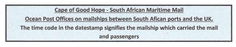 Cape Ocean PO: Scarce 1902 "SS Carisbrook Castle" card to Pietermaritzburg . See below.