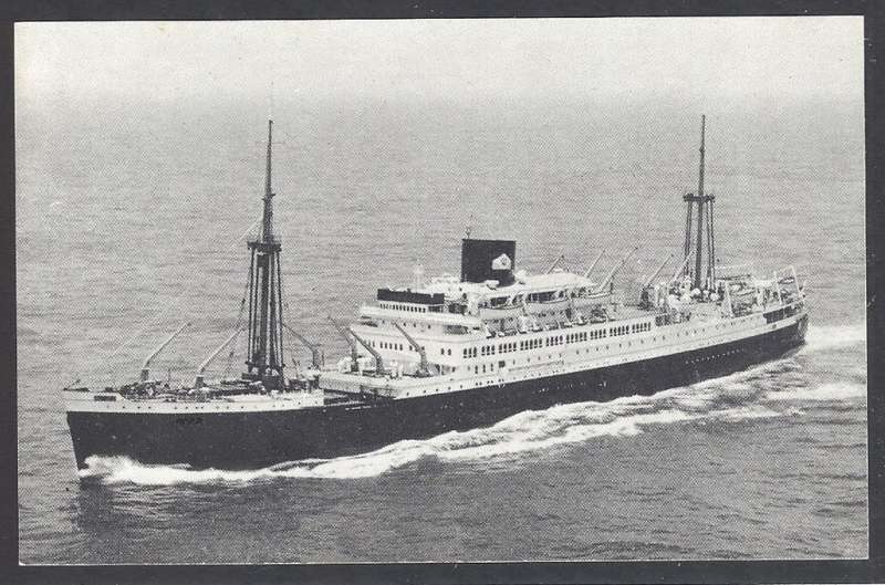 Union Maritime mail: Unused Royal Interocean Lines post card. See below.