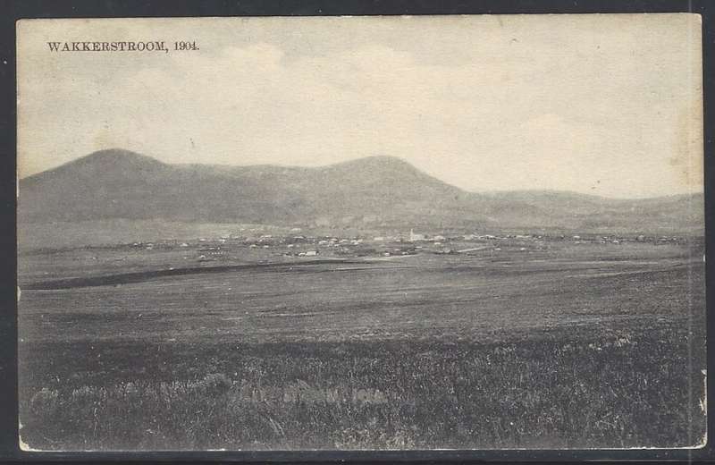 Transvaal 1910 Historic postcard from WAKKERSTROOM to LONDON. See below.