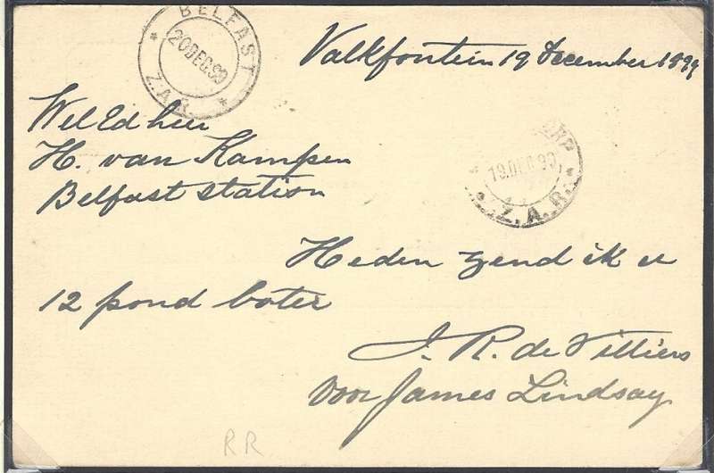 Transvaal Postal Agencies/Post Offices: HELVETIA. See below.