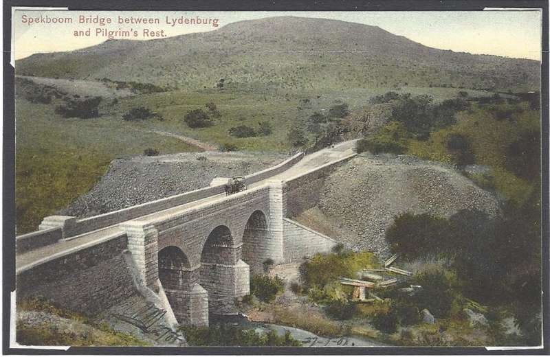Transvaal: Rare "MACHADODORP" RELIEF datestamped postcard - unlisted by Putzel. See below.