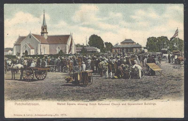 Transvaal: 1907 historic postcard from POTCHEFSTROOM to Ventersdorp. See below.