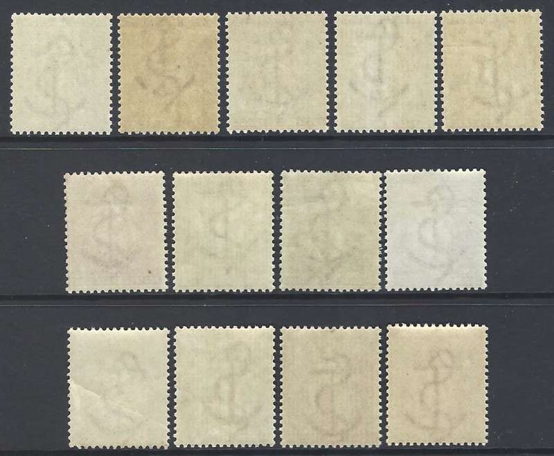 Cape Rectangles: 1893/8 extended set of 13 superb MNH. SACC56/63, 56a, 58a, 61b, 62b, c. See below.