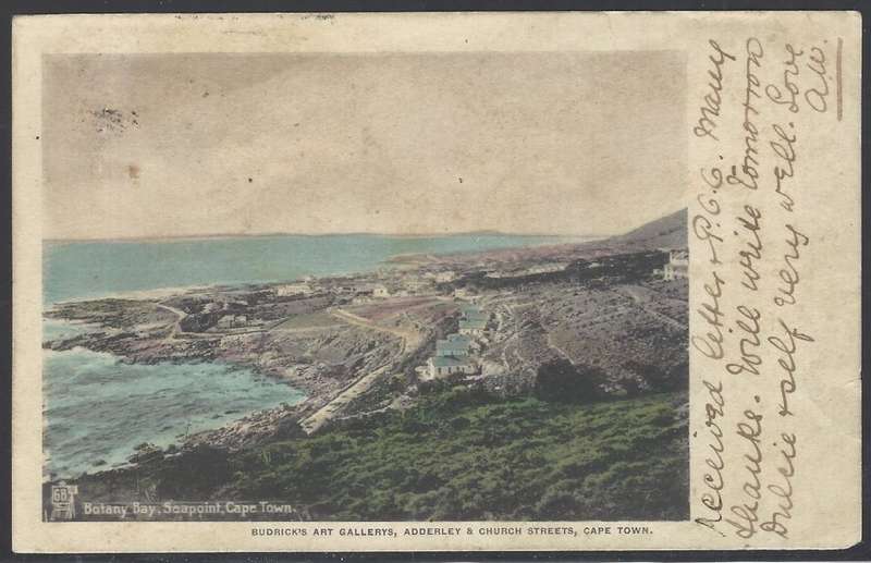 Transvaal: 1905 Cape p/card: KLOOF ST. GARDENS/TRANSVAAL TPO UP/JOHANNESBURG. See below.