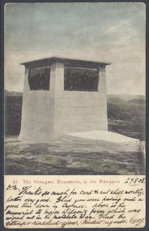 OFS: Scarce 1908 "SHANGANI PATROL" p/card HARRISMITH to LONDON. See below.