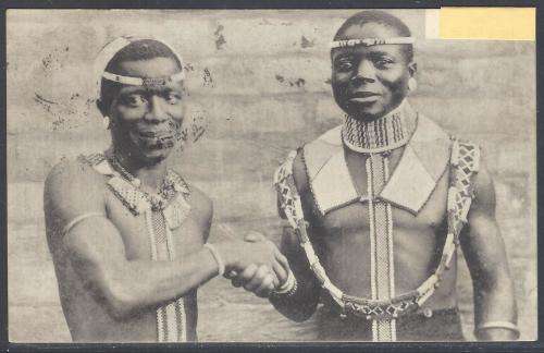 Natal/Transvaal Inter-provincial: Historic 1912 card Durban/England. See below.