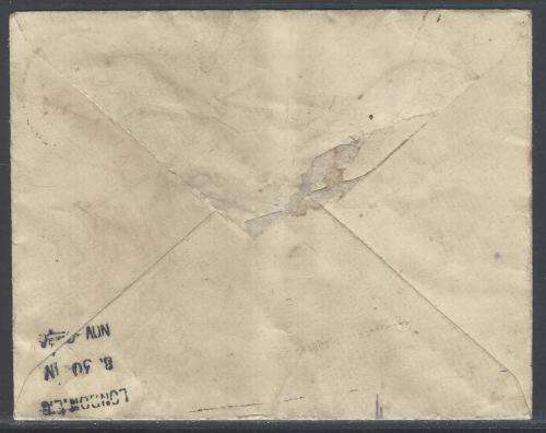 Cape/OFS Inter-provincial: 1912 `V.R.I.` cover OBSERVATORY ROAD/England. See below.