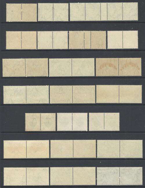 Union 1933/48 Extended set of 22 Superb MNH. SACC 55/63a. SG 54/64ca. See below.